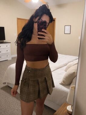 Chic Plaid Mini Skirt